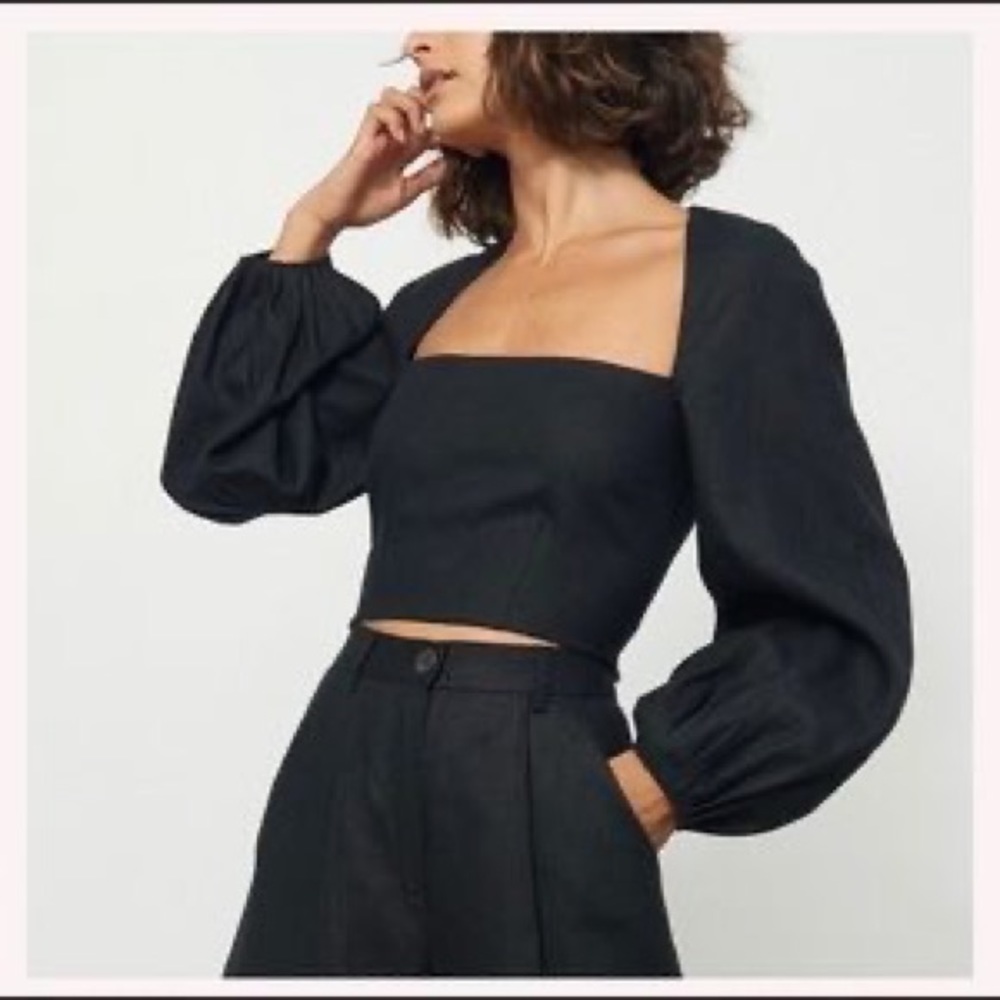 Mara Hoffman Moon Top - Black - Size 10